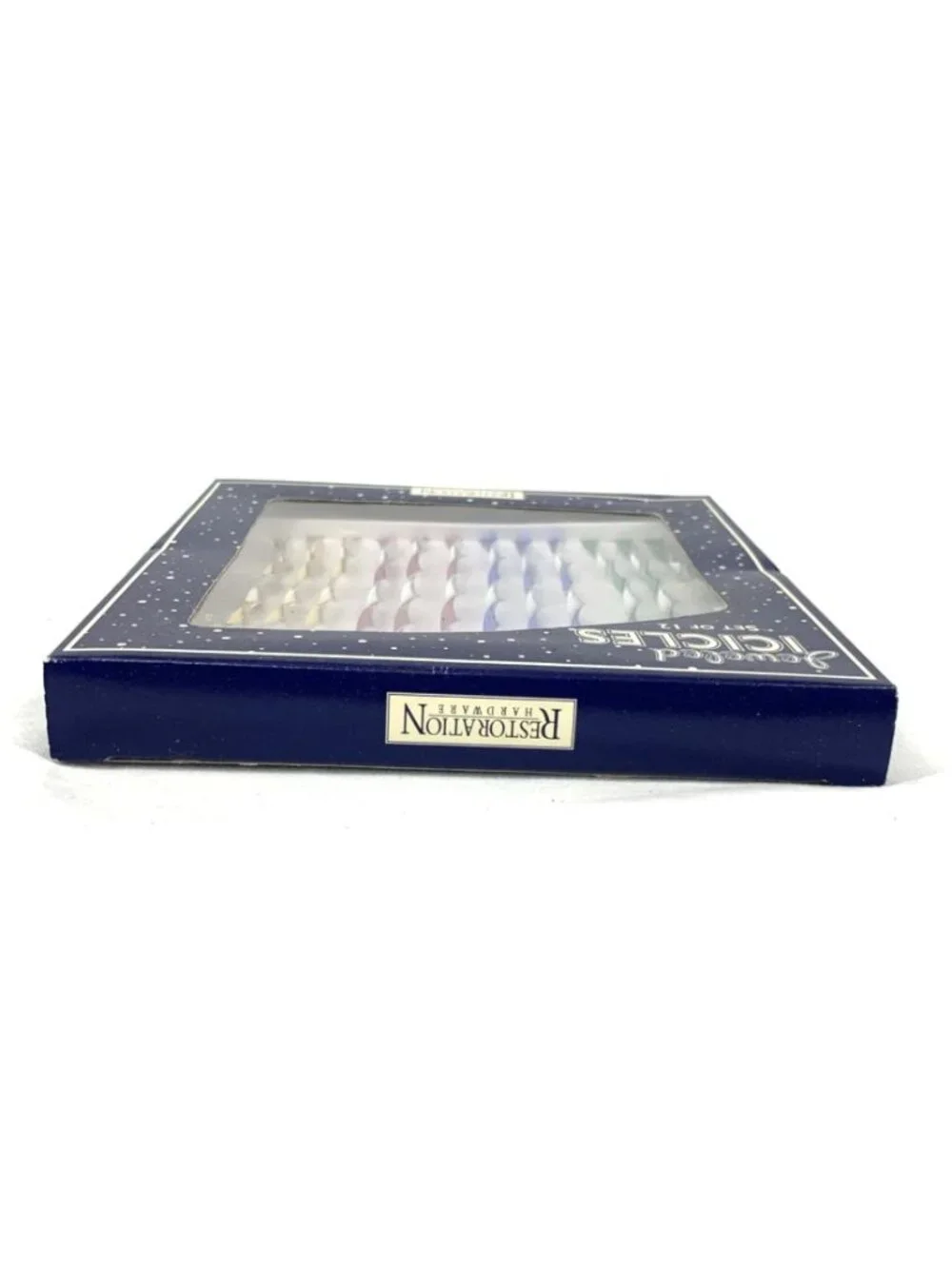 Restoration Hardware Jeweled Icicles Multicolor Set of 12 w/ Box Metal